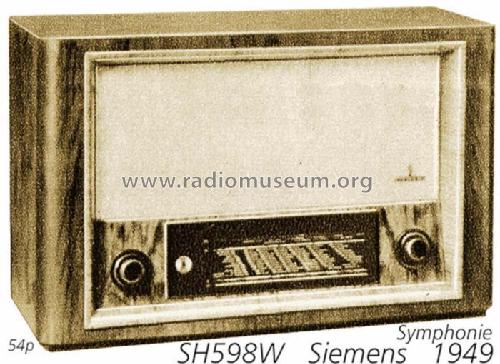 Symphonie SH598W; Siemens & Halske, - (ID = 980) Radio