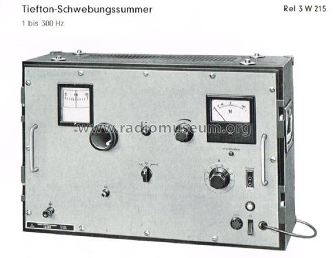 Tiefton-Schwebungssummer Rel 3 W 215; Siemens & Halske, - (ID = 2156688) Equipment