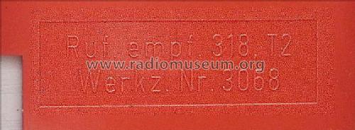 Vorserie RT31 Ruf empf 318.T2; Siemens & Halske, - (ID = 2355508) Radio