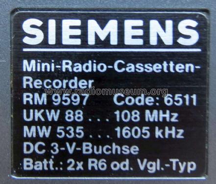 Tramp RM 9597 Code. 6511; Siemens & Halske, - (ID = 2023993) Radio