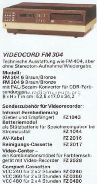 Videocord FM304 FM3046 ; Siemens & Halske, - (ID = 700698) R-Player