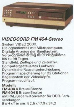 Videocord FM404-Stereo FM4046 ; Siemens & Halske, - (ID = 700696) R-Player