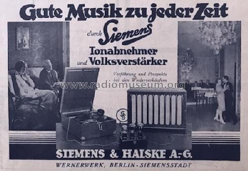 Volksverstärker Elv 73; Siemens & Halske, - (ID = 2621114) Ampl/Mixer