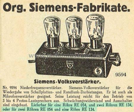 Volksverstärker Elv 74; Siemens & Halske, - (ID = 1810755) Verst/Mix