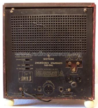 Zweiröhren Standard 520GWL; Siemens & Halske, - (ID = 1201412) Radio