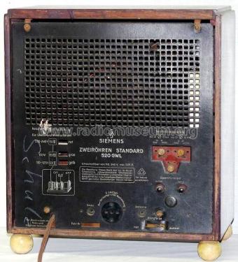 Zweiröhren Standard 520GWL; Siemens & Halske, - (ID = 870275) Radio