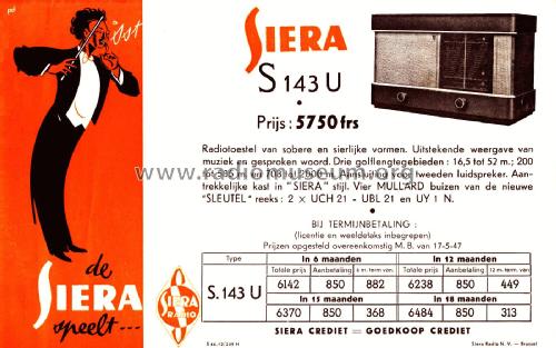 S143U; Siera; Belgien (ID = 1912038) Radio