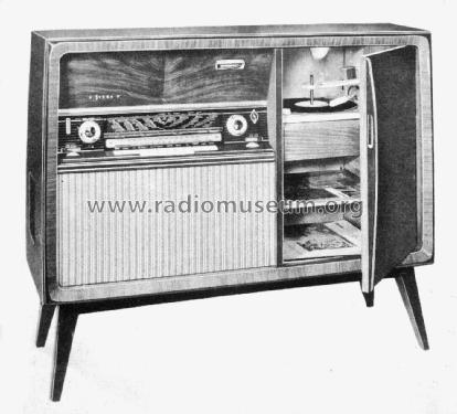 Stereofonisch fonomeubel S.8039A/FM; Siera; Belgien (ID = 3005965) Radio