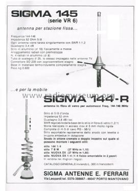 Sigma 145 Serie VR 6; Sigma Antenne; (ID = 2745087) Antenna