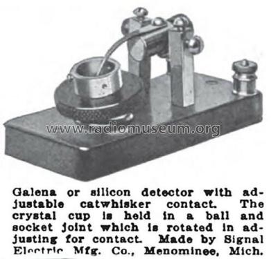 Galena or Silicon Detector ; Signal Electric Mfg. (ID = 2619611) Radio part
