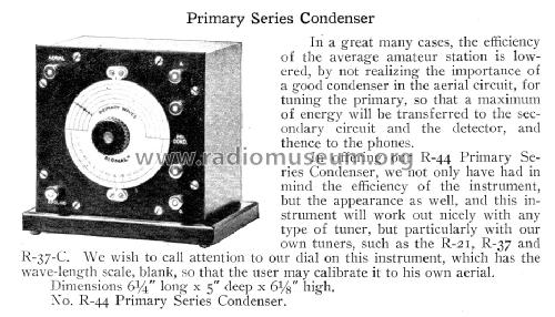 Primary Series Condenser R-44; Signal Electric Mfg. (ID = 1148046) mod-pre26