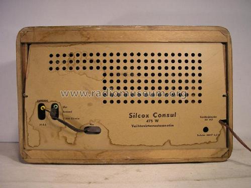 Consul 475W; Silcox, Suomalainen (ID = 1359397) Radio