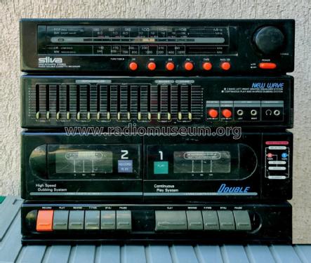 MW/LW/SW/FM Stereo Radio Double Cassette Tape Recorder New Wave 7007; Silva Tonmöbel, (ID = 3051119) Radio