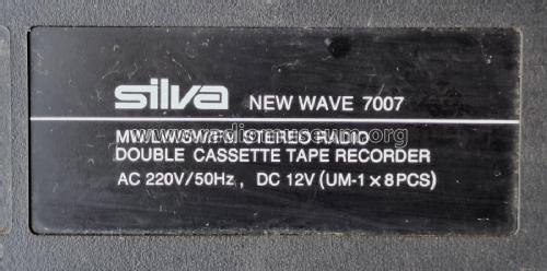 MW/LW/SW/FM Stereo Radio Double Cassette Tape Recorder New Wave 7007; Silva Tonmöbel, (ID = 3051123) Radio