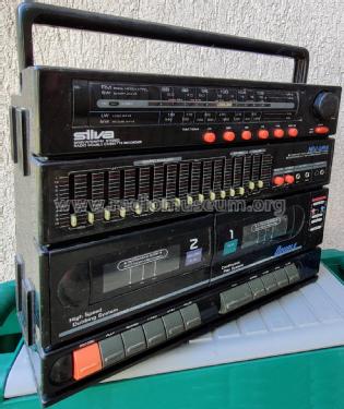 MW/LW/SW/FM Stereo Radio Double Cassette Tape Recorder New Wave 7007; Silva Tonmöbel, (ID = 3051125) Radio