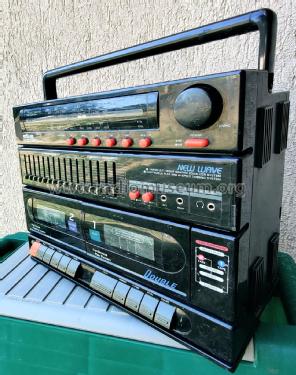 MW/LW/SW/FM Stereo Radio Double Cassette Tape Recorder New Wave 7007; Silva Tonmöbel, (ID = 3051126) Radio