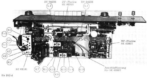 Rundfunk-Stereo-Chassis 26506; Silva Tonmöbel, (ID = 2431145) Radio