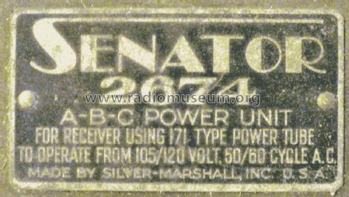 2674 'Senator' A-B-C Power Unit ; Silver - Marshall; (ID = 2259202) Power-S