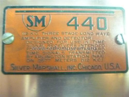 Time Signal Amplifier SM 440; Silver - Marshall; (ID = 2441746) Radio