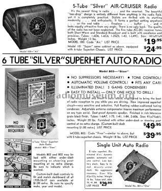 100 Air ; Silver Mfg. Co.; (ID = 1356062) Radio