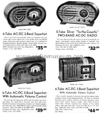 139-JS 'To-Na-Coustic' ; Silver Mfg. Co.; (ID = 1356045) Radio