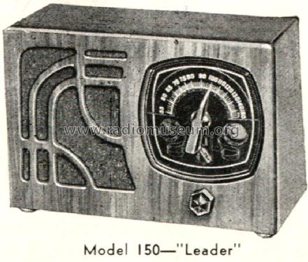 150 Leader ; Silver Mfg. Co.; (ID = 1355429) Radio