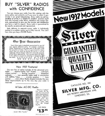 150 Leader ; Silver Mfg. Co.; (ID = 1355430) Radio