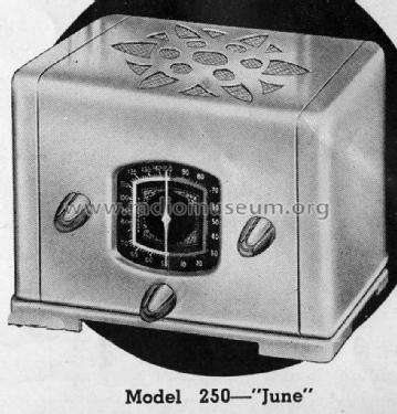 250 June ; Silver Mfg. Co.; (ID = 1353866) Radio