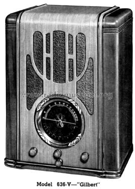 636-V Gilbert ; Silver Mfg. Co.; (ID = 1354893) Radio