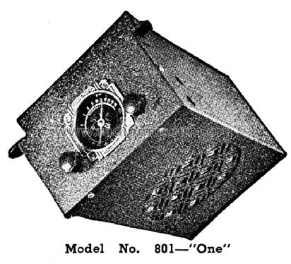 801 One ; Silver Mfg. Co.; (ID = 1354310) Car Radio