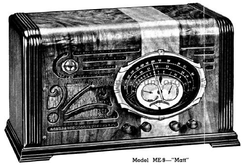 ME-9 Matt 'The angry face, oval' ; Silver Mfg. Co.; (ID = 1354438) Radio