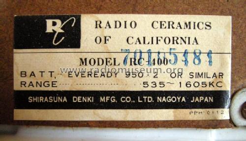 Radio Ceramics of California RC-400; Silver Brand - Shin- (ID = 1035211) Radio