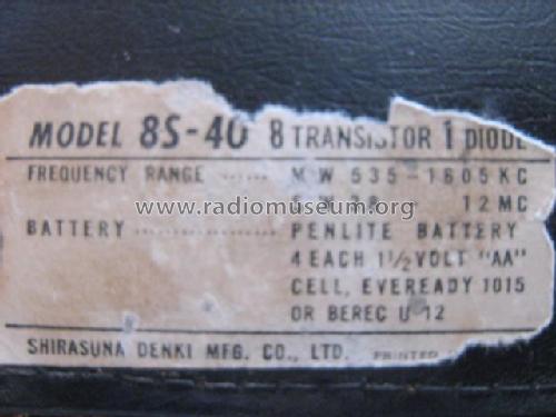 All-Transistor 2 Band MW/SW 8S-40; Silver Brand - Shin- (ID = 1339231) Radio