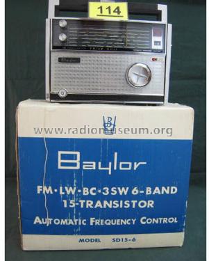 Baylor 15 Transistor FM/AM 6 Band SD15-6; Texoma Wholesale (ID = 1813515) Radio