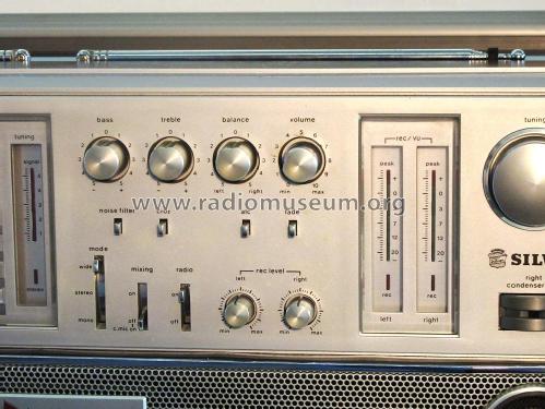 Stereo Radio Cassette Corder ST-858; Silver Brand - Shin- (ID = 2510559) Radio