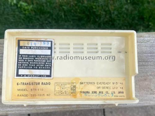 Transistor Six 6TR-110; Silver Brand - Shin- (ID = 3052822) Radio