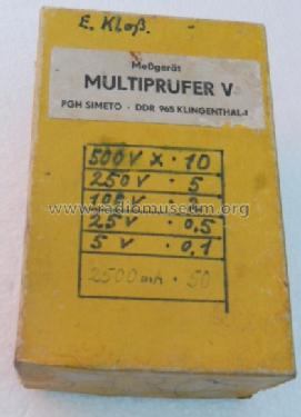 Multiprüfer V ; Simeto, PGH; (ID = 1507622) Equipment