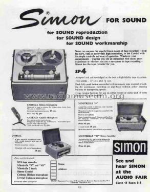 Tape Recorder SP4; Simon Sound Services (ID = 2833565) R-Player