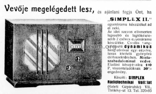 Simplex II.; Simplex (ID = 2484559) Radio