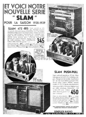 Slam 472 bis; Simplex, Le Matériel (ID = 2600382) Radio