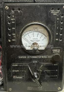 Volt-Ohmmeter 443; Simpson Electric Co. (ID = 3075215) Equipment