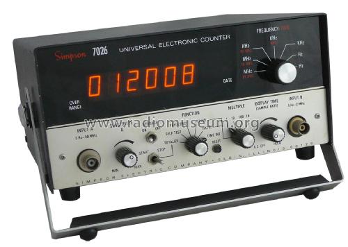 Universal Electronic Counter 7026; Simpson Electric Co. (ID = 2300796) Ausrüstung