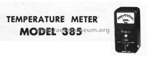 Temperature Meter 385 ; Simpson Electric Co. (ID = 1545941) Ausrüstung