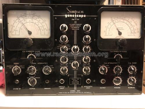 TV-FM Genescope 480; Simpson Electric Co. (ID = 2215319) Equipment