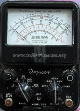 Vacuum Tube Volt-Ohmmeter 303 ; Simpson Electric Co. (ID = 3073941) Equipment