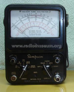 Vacuum Tube Volt-Ohmmeter 303 ; Simpson Electric Co. (ID = 1419019) Equipment