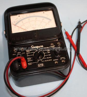 Volt-Ohm-Milliammeter 270 Series 3 ; Simpson Electric Co. (ID = 2185188) Equipment