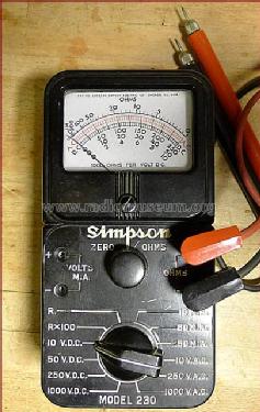 Volt-Ohm-Milliammeter 230; Simpson Electric Co. (ID = 1590405) Equipment