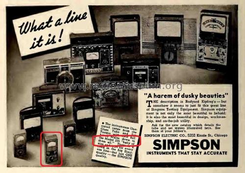 Volt-Ohm-Milliammeter 235; Simpson Electric Co. (ID = 2848265) Equipment