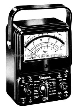 Volt-Ohm-Milliammeter 260 Series 4M; Simpson Electric Co. (ID = 1325990) Equipment